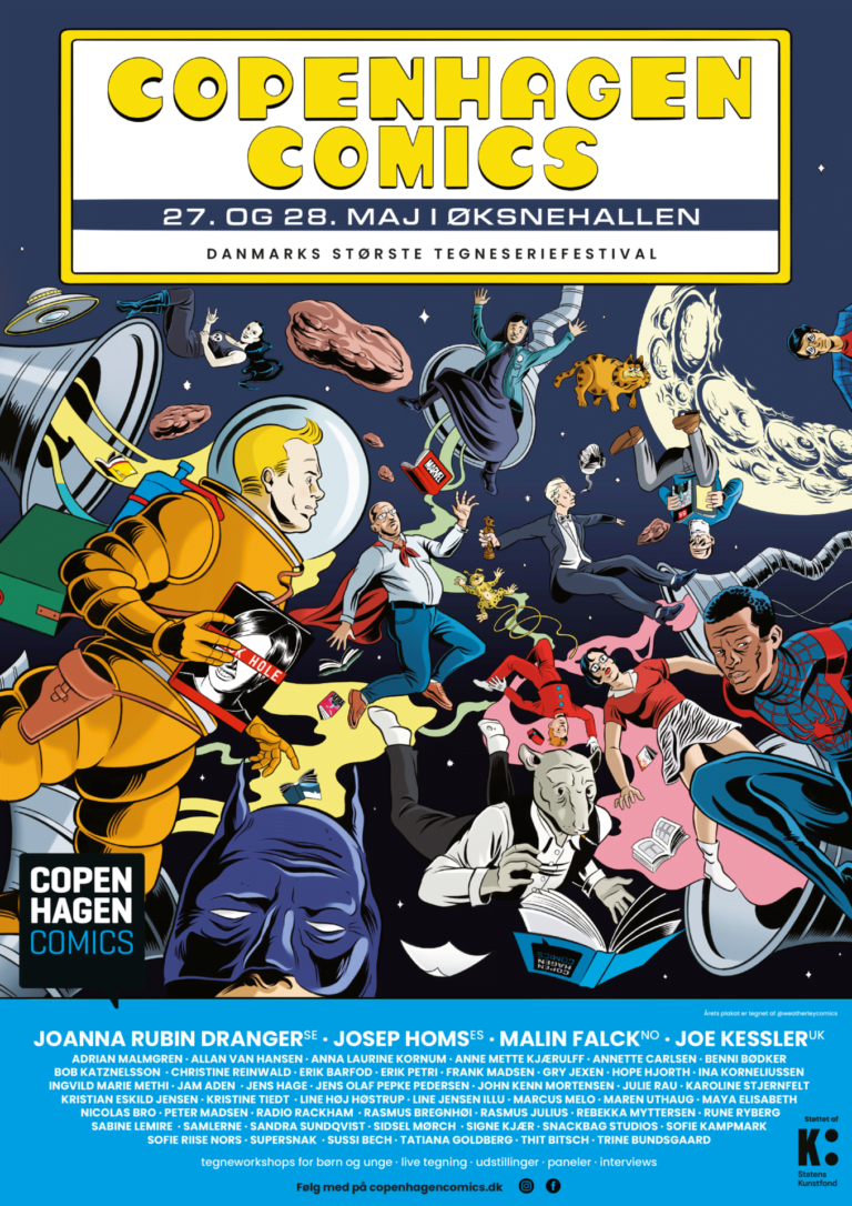 Download plakaten til Copenhagen comics 2023