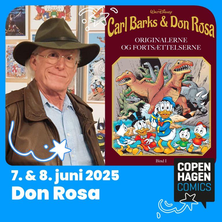 Don Rosa kommer på Copenhagen Comics 2025
