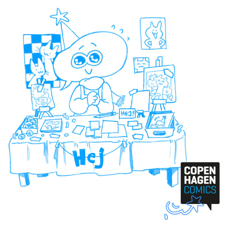 Book din stand til Copenhagen Comics 2026